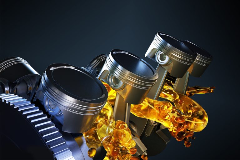 Motor com óleo lubrificante