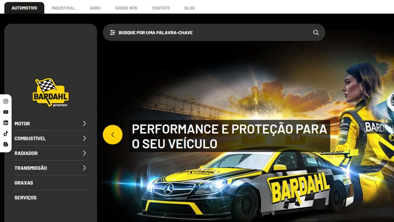 novo site da empresa bardahl