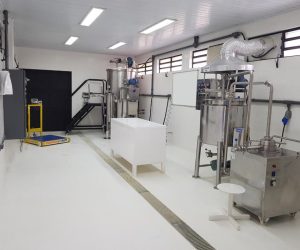 Foto da fabrica parte alimentícia.