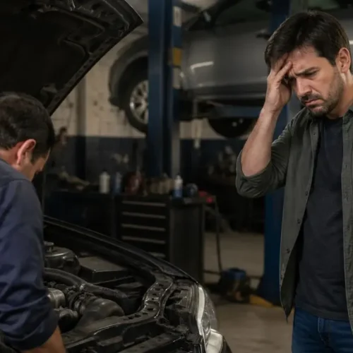 dono de carro com problemas no motor após utilizar um lubrificante e aditivo de má qualidade